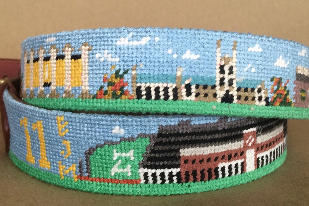 Mizzou Campus Needlepoint Belt Finished Etsy