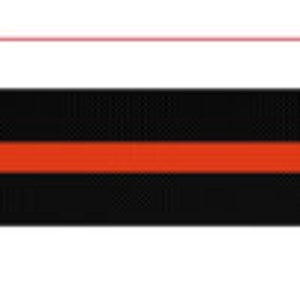 May include: A brown leather belt with a black and orange stripe and a gold buckle.