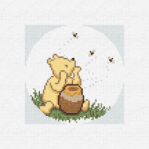 Winnie The Pooh's Honey Needlepoint Christmas Ornament DIY Kit