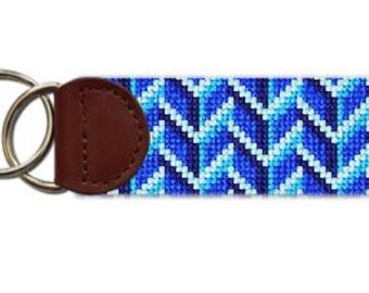 Porte-clés brodé Bold Blues fini