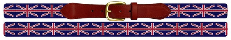 Union Jack Flag Needlepoint Belt DIY Canvas