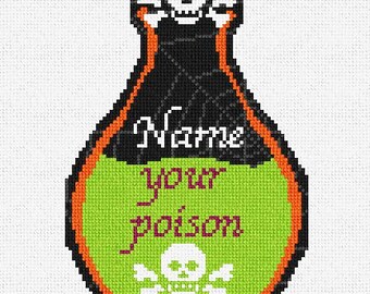 Perfect Poison Halloween Needlepoint Ornament DIY Kit