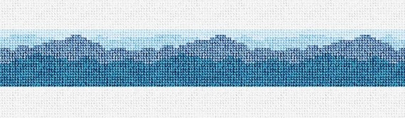 Blue Ridge Mountains Needlepoint Belt DIY Kit