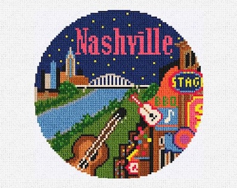 Nashville Needlepoint Christmas Ornament DIY Kit