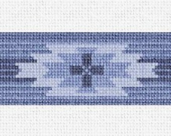 Spirit Line Indigo Needlepoint Belt DIY Kit