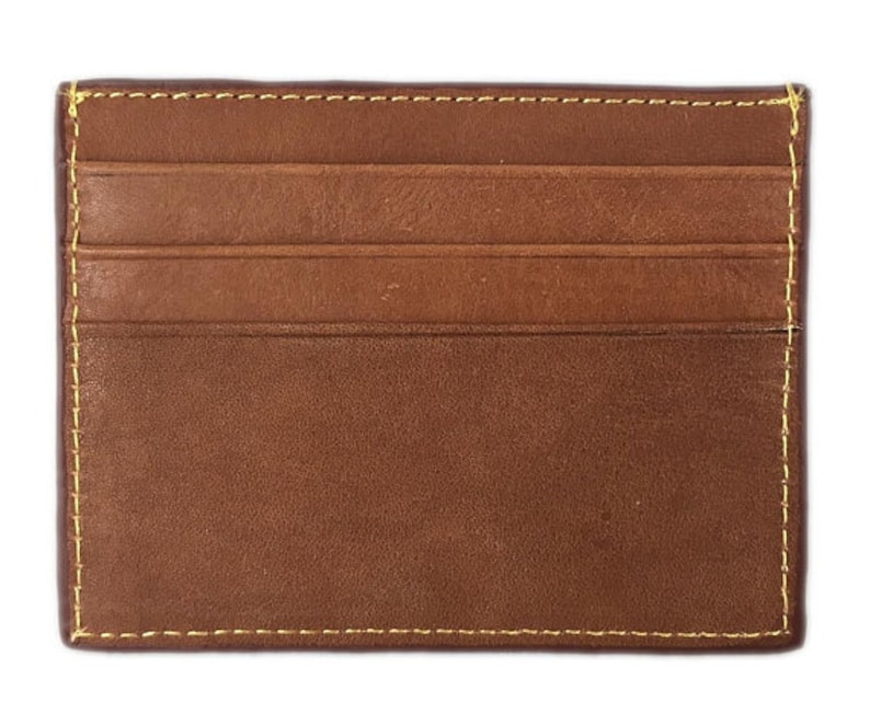 Monogram Needlepoint Finished Card Wallet