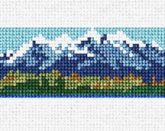 Rocky Mountain Needlepoint Belt DIY Kit