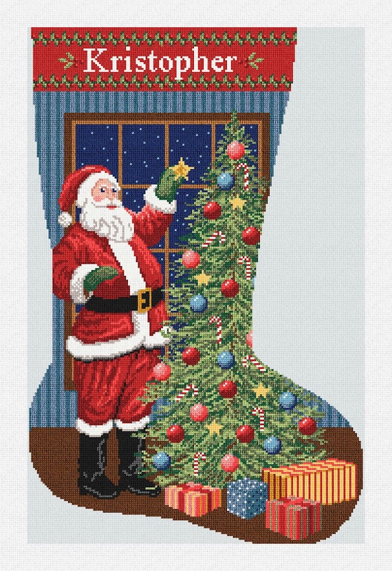 How to Finish a Needlepoint Christmas Stocking: Video & How To