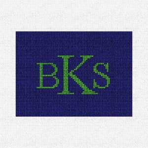 Doe-het-zelfpakket borduurkaart portemonnee monogram