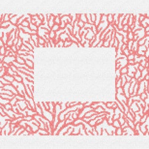 Ocean Coral Picture Frame Needlepoint Kit