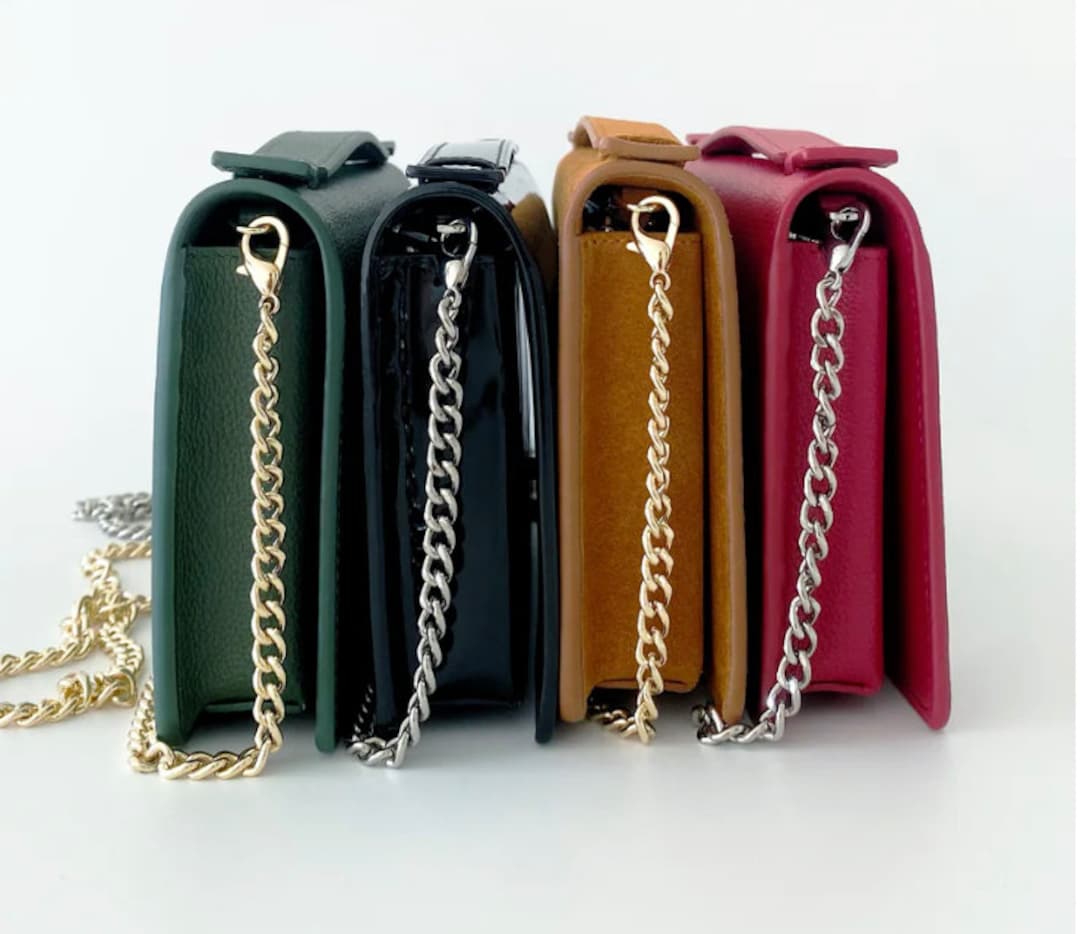 Needlepoint Leather Self Finishing Everyday Clutch Etsy