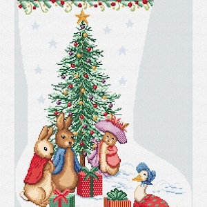 Peter's Tree Needlepoint Stocking DIY Kit