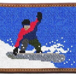 Portefeuille pour cartes avec finition brodée pour snowboard