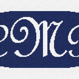 May include: A navy blue oval with the letters "CMP" in white cursive script.