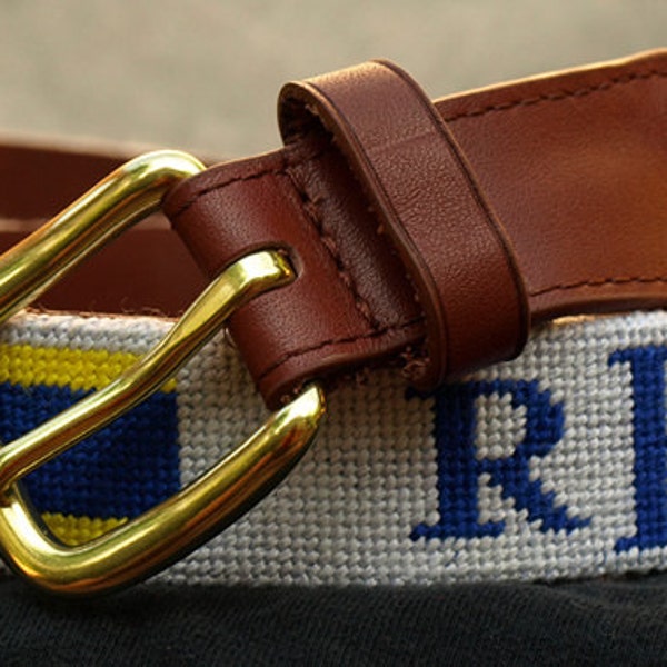 Custom Finished Needlepoint Belt