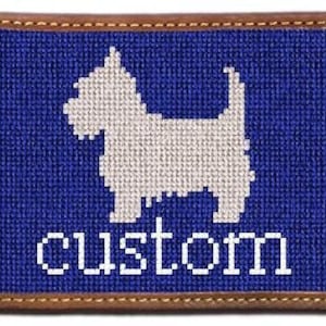 Cartera de tarjetas con bordado personalizado