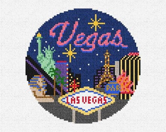 Las Vegas Needlepoint Christmas Ornament DIY Kit