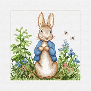 Peter Rabbit Needlepoint Pillow DIY Kit