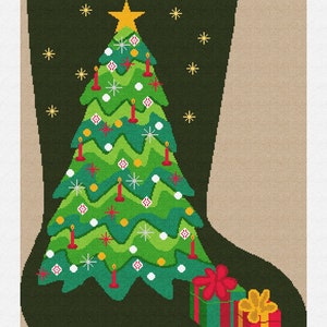 Forever Green Christmas Needlepoint Stocking Kit