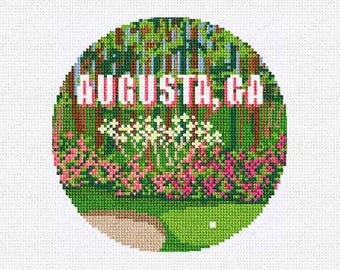Augusta Georgia Needlepoint Christmas Ornament DIY Kit