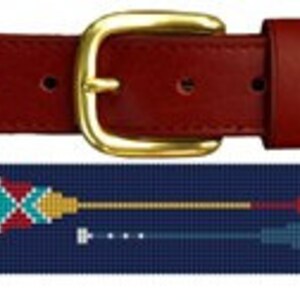 Washington Flag Needlepoint Belt DIY Canvas
