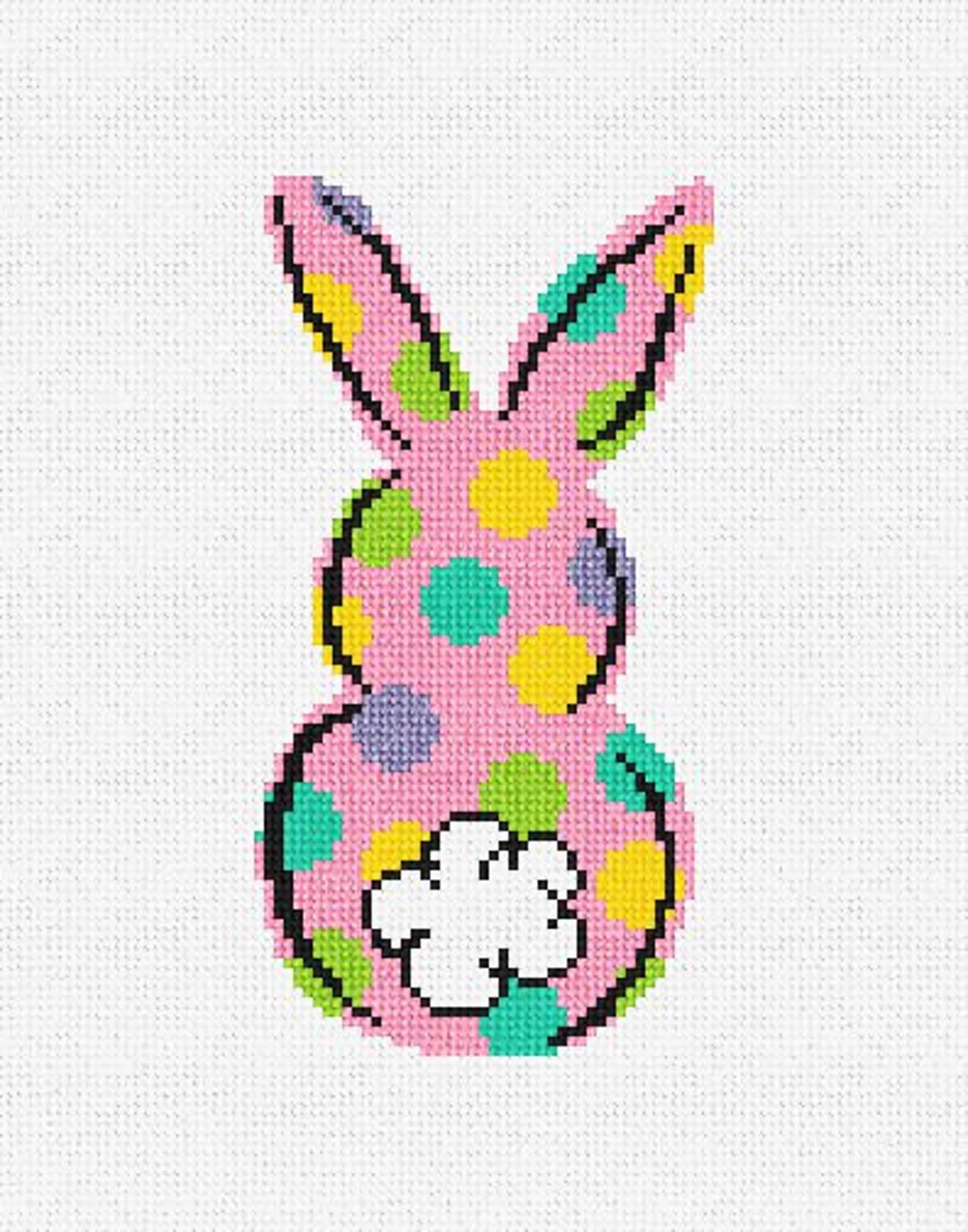 Cottontail Bunny Needlepoint Easter Ornament DIY Kit Etsy