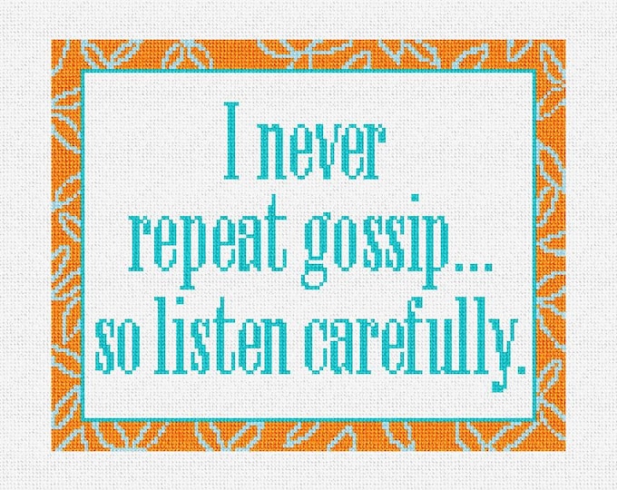 Needlepoint Canvas RHOA Quote fix It Jesus Etsy