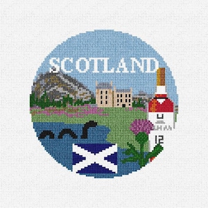 Scotland Needlepoint Christmas Ornament DIY Kit