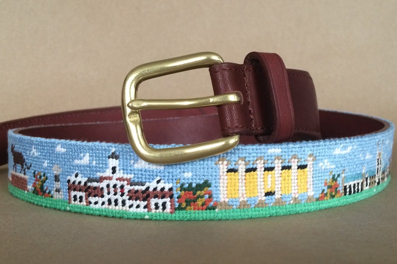 Mizzou Campus Needlepoint Belt Finished Etsy