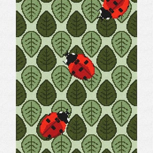 Kit de bricolaje para billetera de tres pliegues con bordado de Ladybug para mujer
