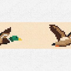 Kit de bricolaje para llavero bordado con diseño de pato silvestre