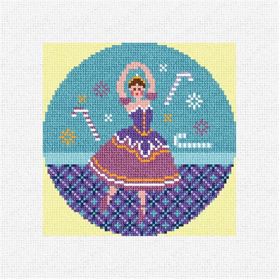 Sugar Plum Fairy Needlepoint Christmas Ornament DIY Kit