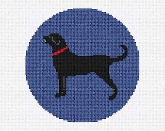 Black Lab Nadelspitze Weihnachtsornament DIY Kit