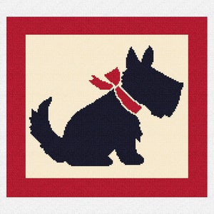 Vintage Scottish Terrier Needlepoint DIY Kit