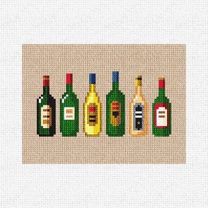 Wine Connoisseur Needlepoint Card Wallet DIY Kit