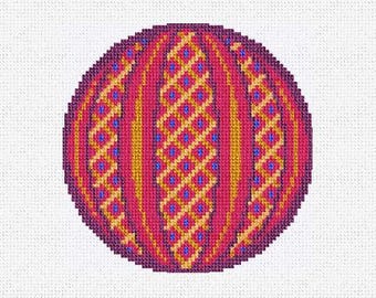 Cheer and Joy Needlepoint Ornament DIY Kit