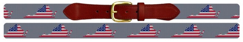 Virginia State Needlepoint Belt DIY Canvas