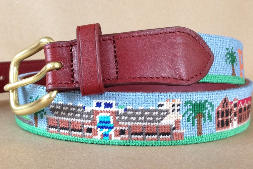 University of Florida Campus Needlepoint Belt Finished - Etsy