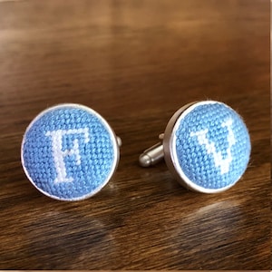 Finishing Service for Your Cufflink Needlepoint Canvas