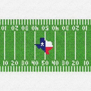 Kit de bricolaje personalizado para billetera con bordado de campo de fútbol