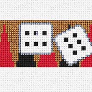 Backgammon Needlepoint Belt DIY Kit