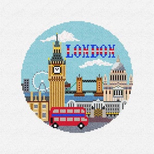 London Needlepoint Christmas Ornament DIY Kit