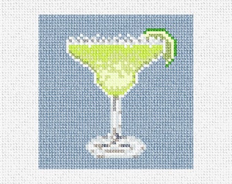 Mondo Margarita Needlepoint Christmas Ornament or Coaster DIY Kit