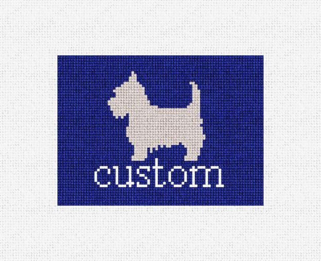 NEEDLEPOINT CARD WALLET, RUTGERS