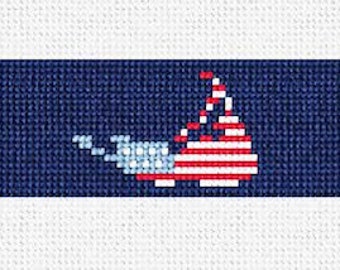 Nantucket Needlepoint Belt DIY Kit