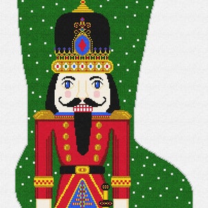 Nutcracker Adelar Christmas Stocking Needlepoint DIY Kit
