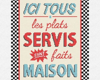 Homemade Dishes Needlepoint Pillow DIY Kit