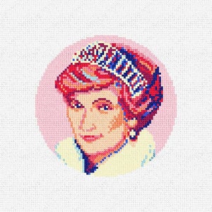 Princess Diana Needlepoint Ornament DIY Kit