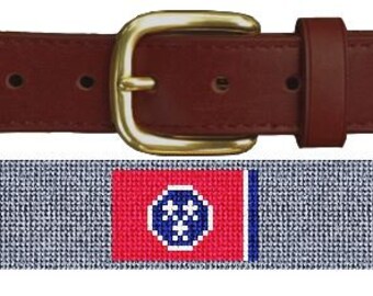 Needlepoint Flag Belt - Etsy
