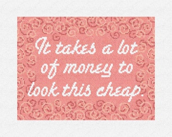 It Takes A Lot Of Money Needlepoint DIY Kit
